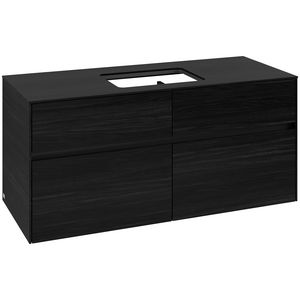 Wastafelonderkast Collaro 1200x548x500mm Black Oak C11200AB