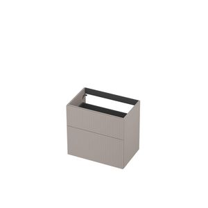 Onderkast 2L a-sym gelakt gefreesd front 70cm kasjmier grijs