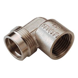 Gasaansluitstuk haaks 1/2"bn.x M24 bt. messing vernikkeld