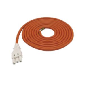 FIN AANSL.KABEL ORANJE 3M MET CONNECTOR