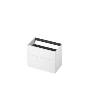 Onderkast 2L a-sym gelakt gefreesd front 80cm mat wit