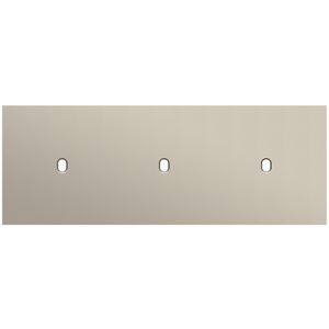 Afdekplaat 3-voud horiz. 71mm centerafst. 166-57701