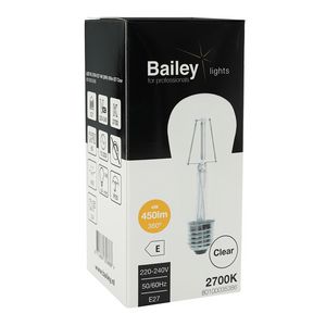 LED-lamp ST64 CL FIL E27 4W (39W) 450lm 827 helder