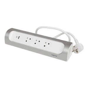 Monteerbare meerv. TKD 90° 3xPA USB A+C 1 module ALU VVE=5