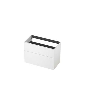 Onderkast 2L a-sym gelakt gefreesd front 90cm mat wit