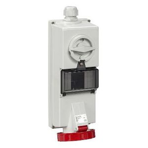 Contactdoos Vergrendelbaar 3P+A 32A 380-415VAC 6h IP65 PratiKa