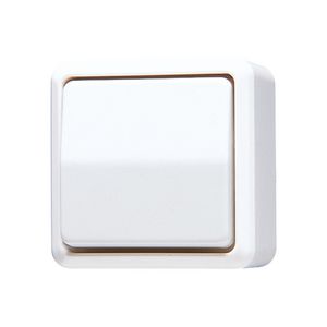 Wipschakelaar AP600 alpin wit kruis