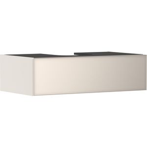 Badmeubel Xevolos E Sand Matt Beige 980/550 1 lade waskom/gesl. Metallic Sand Beige