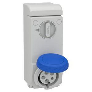 Contactdoos Vergrendelbaar 2P+A 32A 200-250V AC 6h IP65 PratiKa