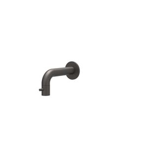 Fonteinkraan CONCORD wandkraan sprong 125mm rvs geborsteld carbon black