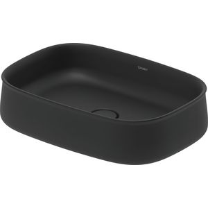 Zencha #237355 Opzetwastafel Antraciet Mat 550mm geslepen zonder kraangat