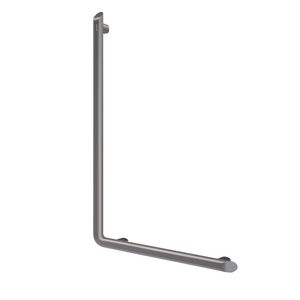 Douchestang L-vormig Ø35 H.1130 alu antr. grijs