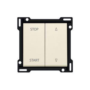 Afwerkingsset elek. gescheiden rolluikschakelaar cream