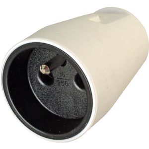 Contrastekker PA kunstsstof wit VVE=10