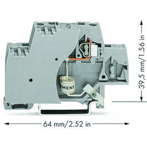Moduleklem 2-etage +afsluitplaat grij 280-503/281-580 VVE=50