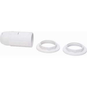 Lamphouder E14 met 2 ringen wit VVE=10