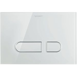 DuraSystem bedieningsplaat A1 voor closet glas wit