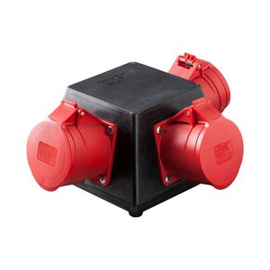 Type 18 volrubber verdeler 3x CEE 32/4/400