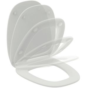 Dea closetzitting dun met deksel wit mat softclose