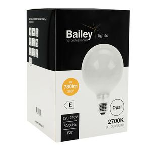 LED-lamp G125 OP FIL E27 6W 58W 780lm 827 Opal