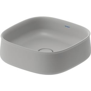 Zencha #237342 Opzetwastafel Grijs Zijdemat 420mm geslepen zonder kraangat