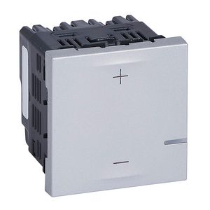 Dimmer 2-draads 3-125W 2 modulen ALU Mosaic