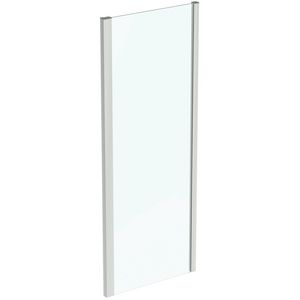 Douche zijwand I.LIFE 80cm omkeerbaar ideal clean zilver excl. muursteunen