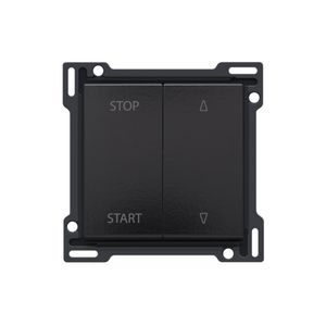 Afwerkingsset elek. gescheiden rolluikschakelaar piano blac