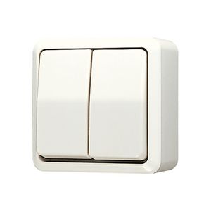 Wipschakelaar AP600 wit 1-polig/wissel