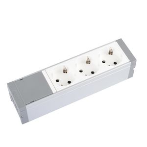 Tafelcontactdoos met 3 Mosaic Wandcontactdoos