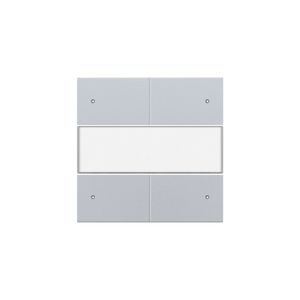 Afwerkingsset 4-voudige pot.vrij knop 24V Led/tekst sterling