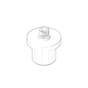 Bevestiging kapmontage 26x28mm chr