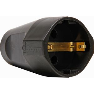 Contrastekker RA kunststof bruin VVE=10