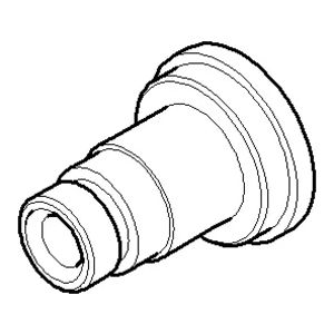 Aansluiting 23,5x30mm chr