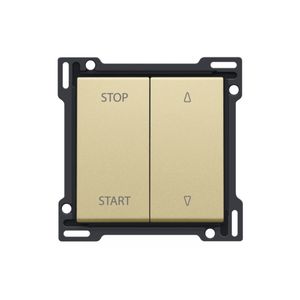 Afwerkingsset elek. gescheiden rolluikschakelaar gold coate