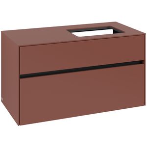 Wastafelonderkast Collaro 1000x548x500mm Wine Red C11100AH