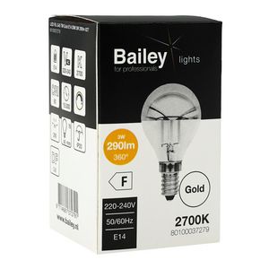 LED-lamp G45 TM GD FIL E14 DIM 3W (28W) 290lm 827 goud