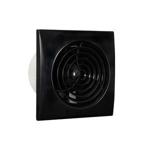 Badkamer-/ toiletventilator Silencio 125 zwart