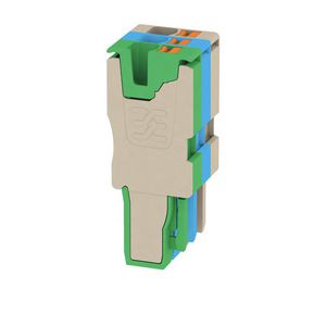 Plug d.beige bl. groen 2.5mm² 24A 800 1513820000 VVE=25