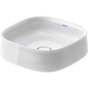 Zencha #237342 Opzetwastafel wit 420mm geslepen zonder kraangat