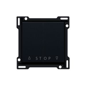 Afwerkingsset 2-voudige rolluikdrukknop elek.sturing black
