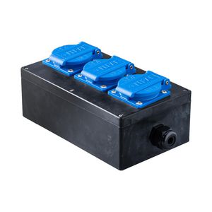 Type 10 volrubber verdeler 3x randaarde VVE=2