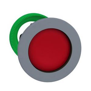flush mounted red pushbutton head recessed cp grey