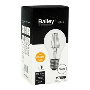LED-lamp A60 CL FIL E27 130V 6W 51W 650lm 827 helder