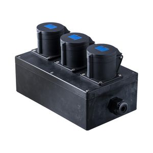 Type 10 volrubber verdeler 3xCEE 16/3/230 zwart
