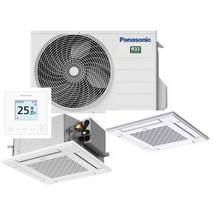 Set airco PACi NX 4-weg cassette met paneel 2,5kW