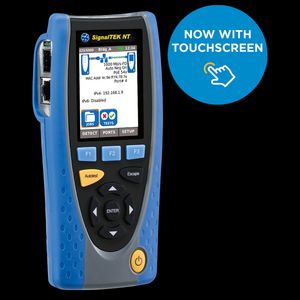 Netwerktester SignalTEK NT optie glasvezel met touchscreen