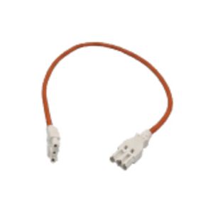 FIN DOORVERB.KABEL ORANJE 0,8M MET CONNECTOR