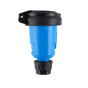 Koppelcontactstop geaard Hightech SCHUKO IP54 blauw VVE=10