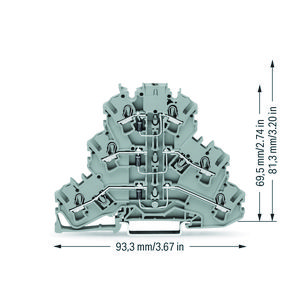 Moduleklem 3-etage 3 dioden 1N4007 2002-3212/1000-673 VVE=50